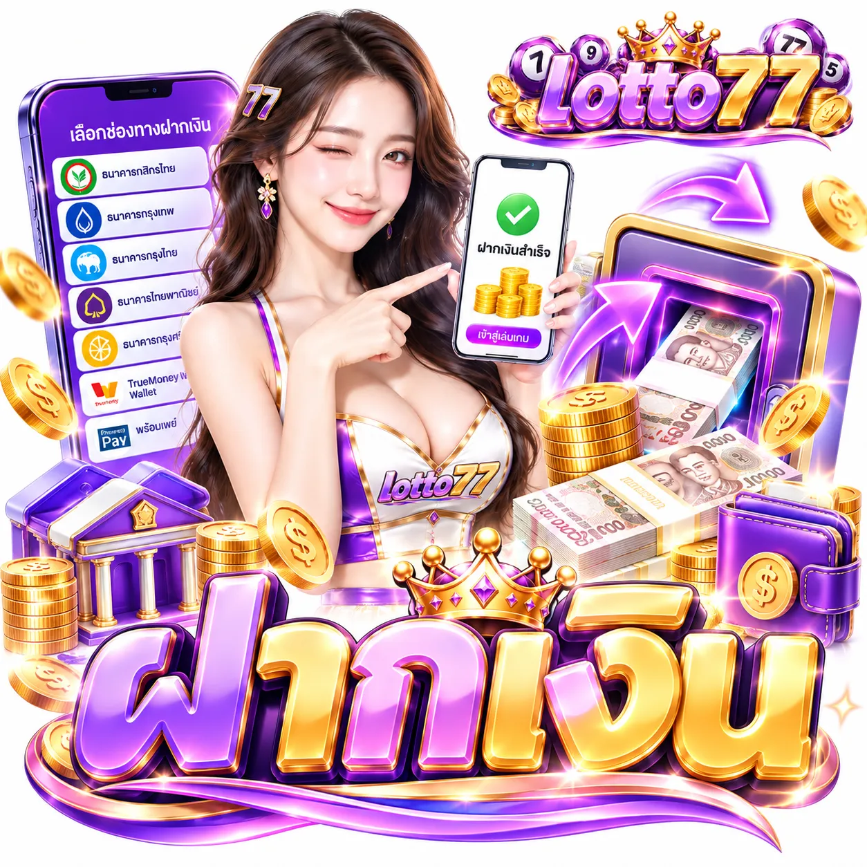 LOTTO77 - ฝากเงิน